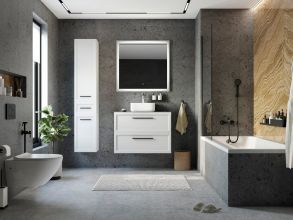 Акриловая ванна STWORKI Стокгольм 170x75 с каркасом, прямоугольная, российская, пристенная, встраиваемая