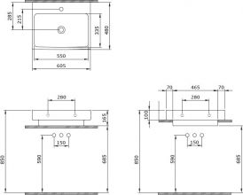 Раковина BOCCHI Scala Arch 1077-001-0126