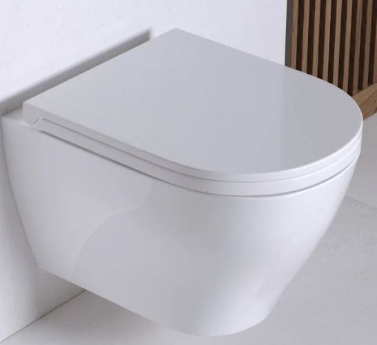 Унитаз подвесной BREEZE б/о, сид. DP, Soft Close, Clip up(SL)