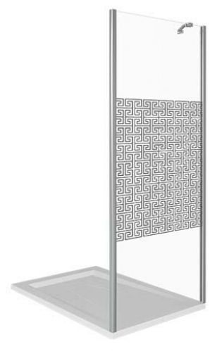 Боковая часть "FANTASY" SP-80-F-CH (стекло с ЗЕРКАЛЬНЫМ рисунком)