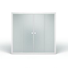 Душ. ограждение на ванну "КУПЕ" 170 см - 4 створки (ПОЛИСТИРОЛ, призма)