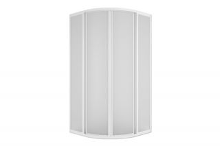 Душ. ограждение СТОТ ПОЛУКРУГ 80 - 2 стенки (пластик-КУБЫ)