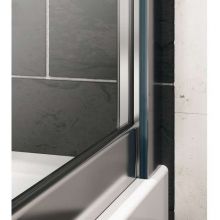 140705.069.322 X1 Распашная дверь 1000 х 1900 мм, глянцевый хром, безосколочное стекло прозрачное,Anti-Plaque