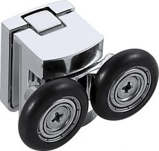 AQ ARI KV 09020BL Душевой уголок квадратный, двери раздвижные 900x900x2000 профиль черный, стекло прозрачное