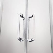 AQ NAA 2142-100 Душевой уголок 1/4 круга, двери раздвижные 1000x1000x2000, профиль хром, стекло прозрачное