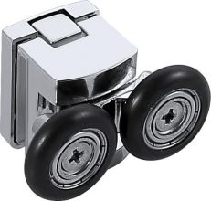 AQ NAA 2142-100 Душевой уголок 1/4 круга, двери раздвижные 1000x1000x2000, профиль хром, стекло прозрачное