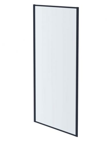 AQ ARI WA 09020GM Неподвижная душевая стенка 900x2000, для комбинации с дверью, профиль оружейная сталь, стекло прозрачное
