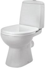 1.WH30.1.746 ЦЕЗАРЬ унитаз-компакт, гориз.выпуск, 2 режима, soft-close