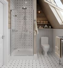 1P2018S0000BF Унитаз-компакт Вест белый, сидение полипропилен (арт. 188018S0020B0), кос выпуск