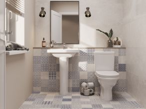 1P4053S0000BF Унитаз-компакт Визит белый, сидение полипропилен (арт.188053S0020B0), кос вып